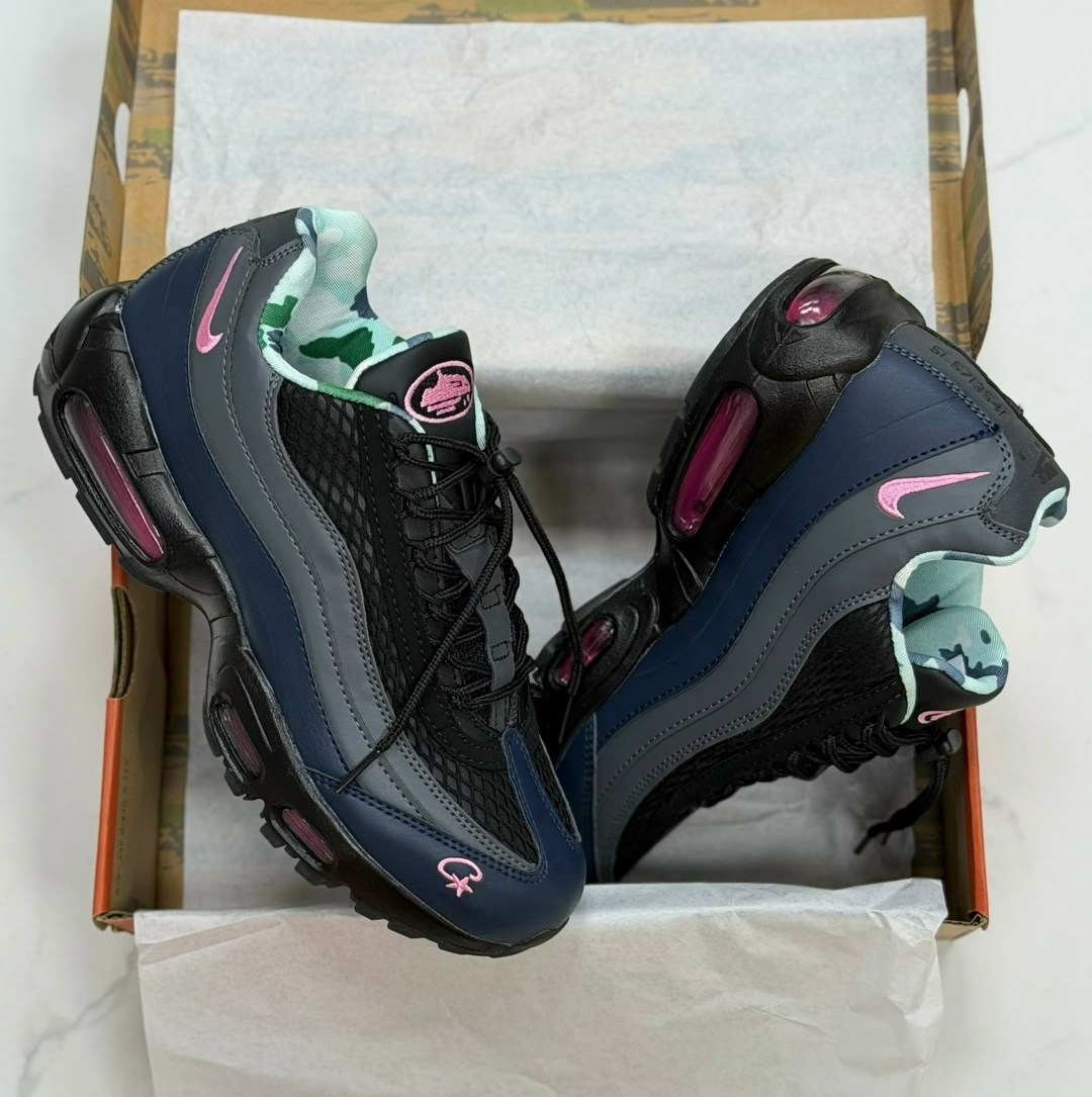 corteiz x nike air max 95,кроссовки nike air max 95,nike air max 95 corteiz,nike air max 95,nike кроссовки air max 95 pink beam из коллаборации с corteiz черный