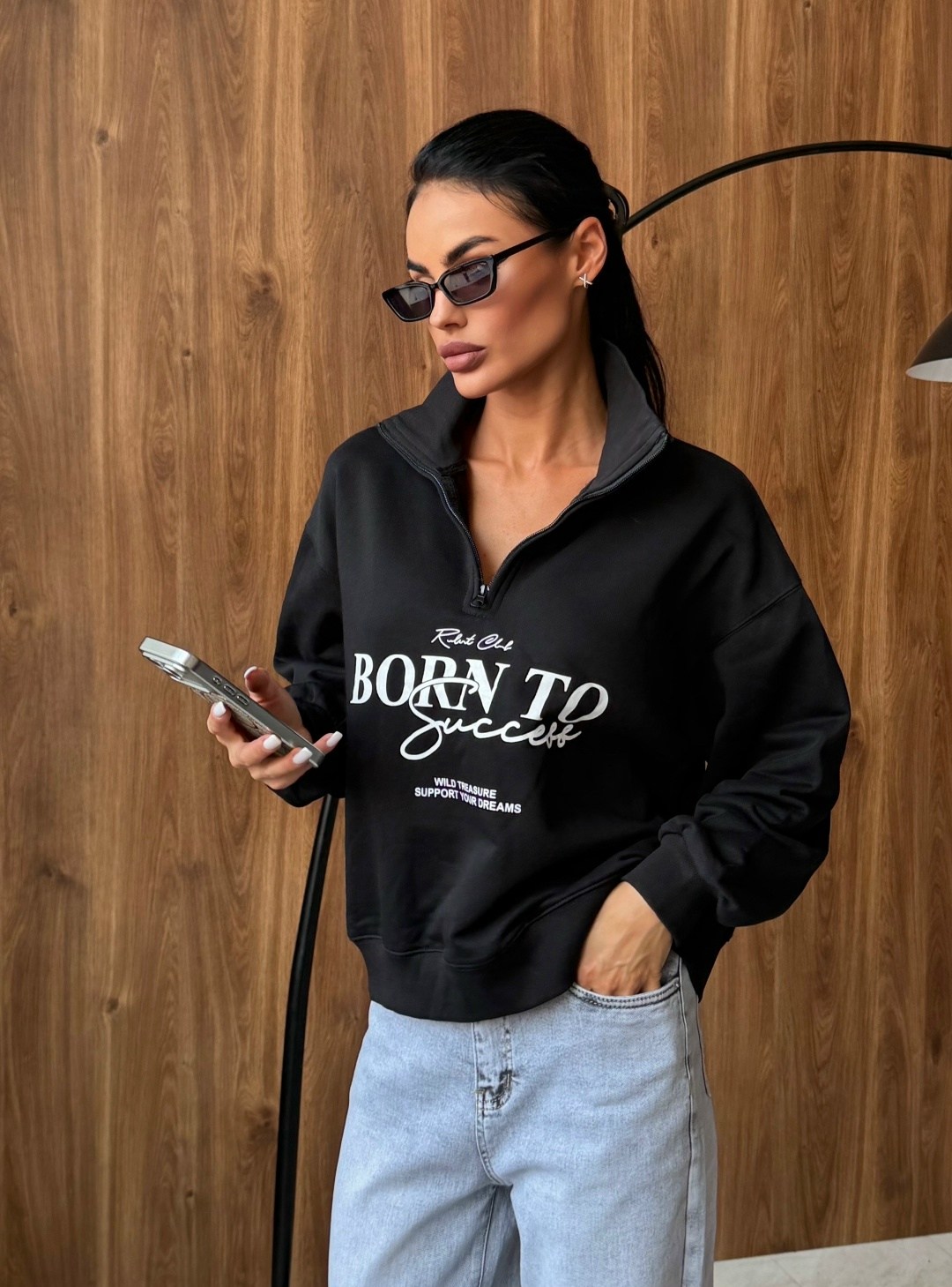 худи на молнии без начеса с завязками xtz streetwear,свитшот женская,кофта женская,толстовка женская,кофта короткая