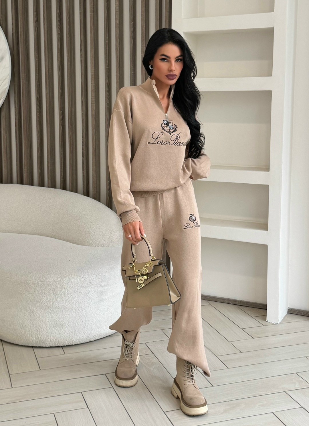 вязаный костюм свитшот и брюки trend collection,костюм на флисе,костюм женский,костюм трикотажный женский,костюм спортивный женский