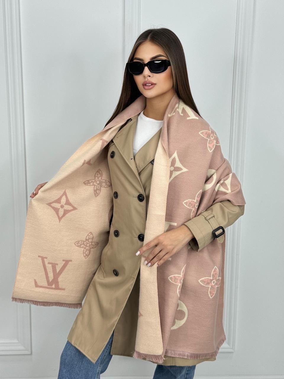 двухсторонний теплый палантин louis vuitton,палантин женский кашемир,палантин кашемир,палантин двухсторонний,палантин женский с принтом