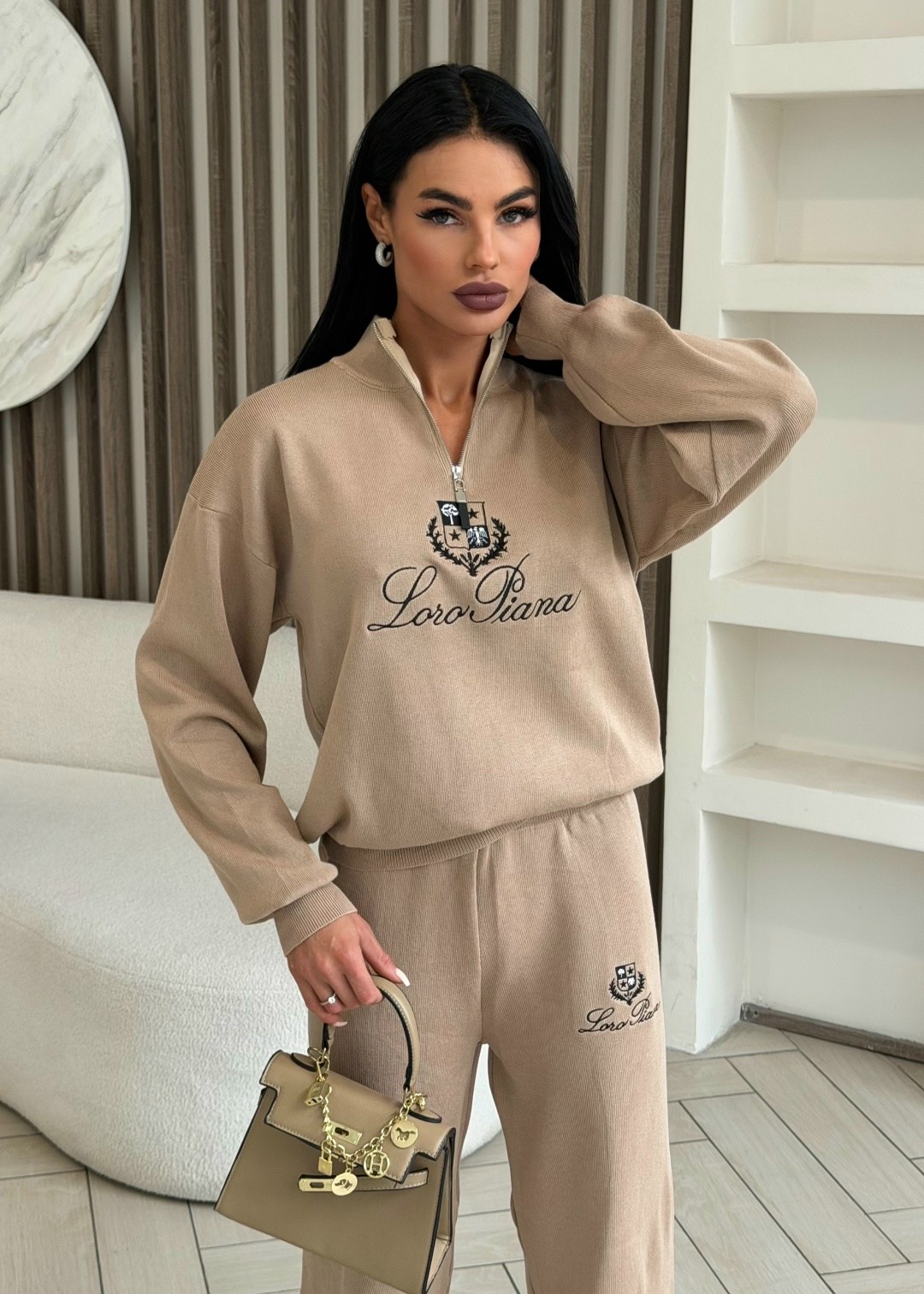 вязаный костюм свитшот и брюки trend collection,костюм на флисе,костюм женский,костюм трикотажный женский,костюм спортивный женский
