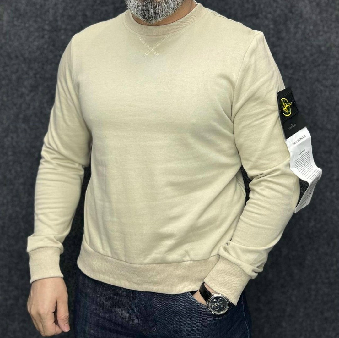 свитшот стон айленд бежевый,свитшот stone island бежевый,свитшот stone island,свитшот мужской повседневный stone island,мужские толстовки stone island