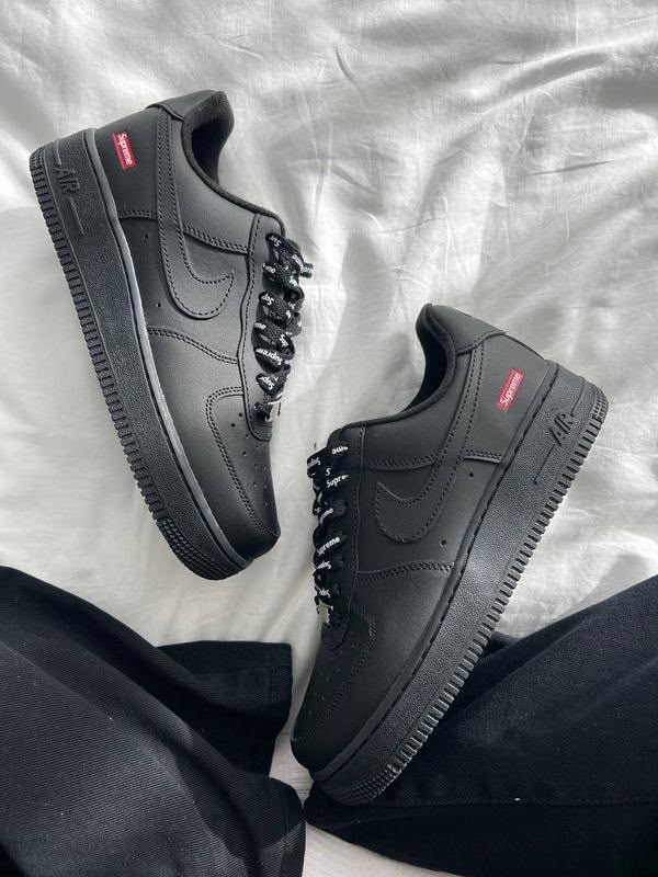 nike air force 1 low & supreme black,nike air force 1 supreme,nike air force 1 supreme black,air force 1 supreme,кроссовки nike air force 1 supreme
