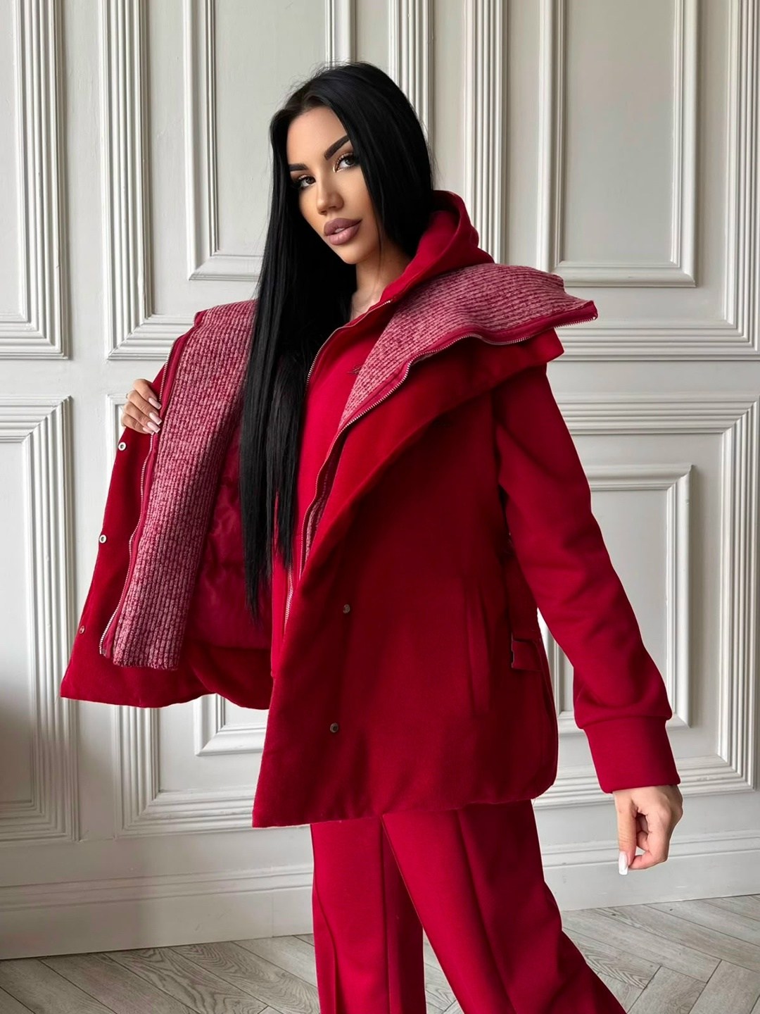 женский бордовый костюм тройка miu miu,женский костюм тройка,костюм женский на флисе,теплый костюм на флисе,костюм женский теплый