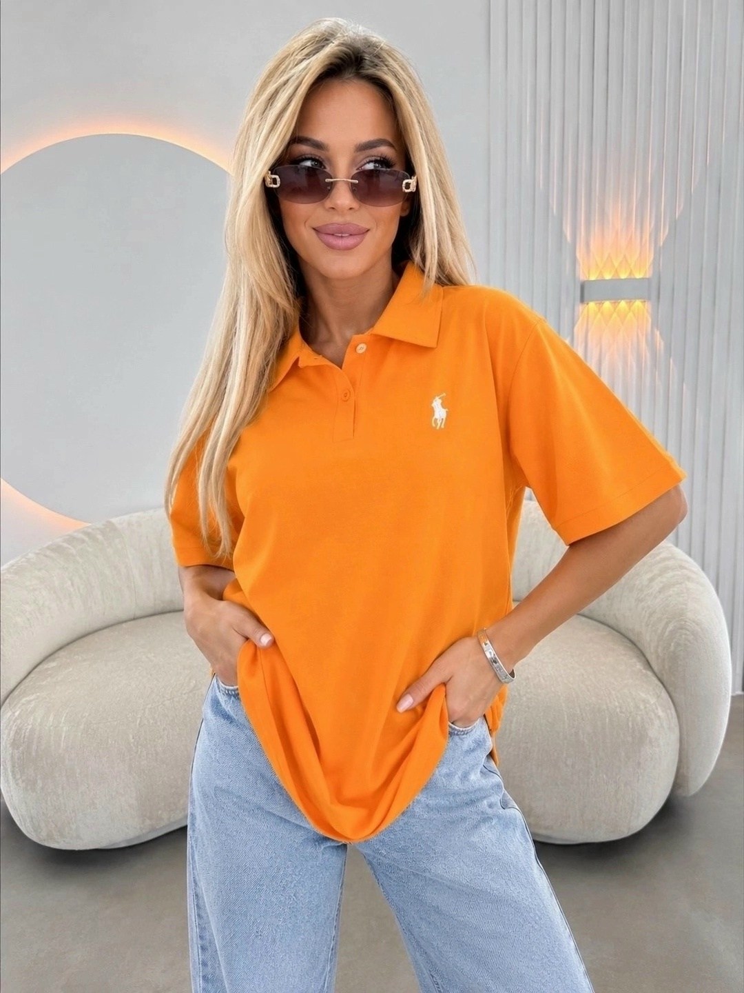 женская футболка,оранжевая футболка,поло футболка женская,поло polo ralph lauren,футболка