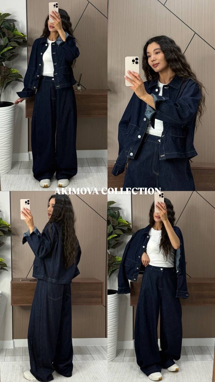 джинсовый костюм,повседневный костюм,джинсовый костюм женский,костюм с брюками,стильный костюм женский
