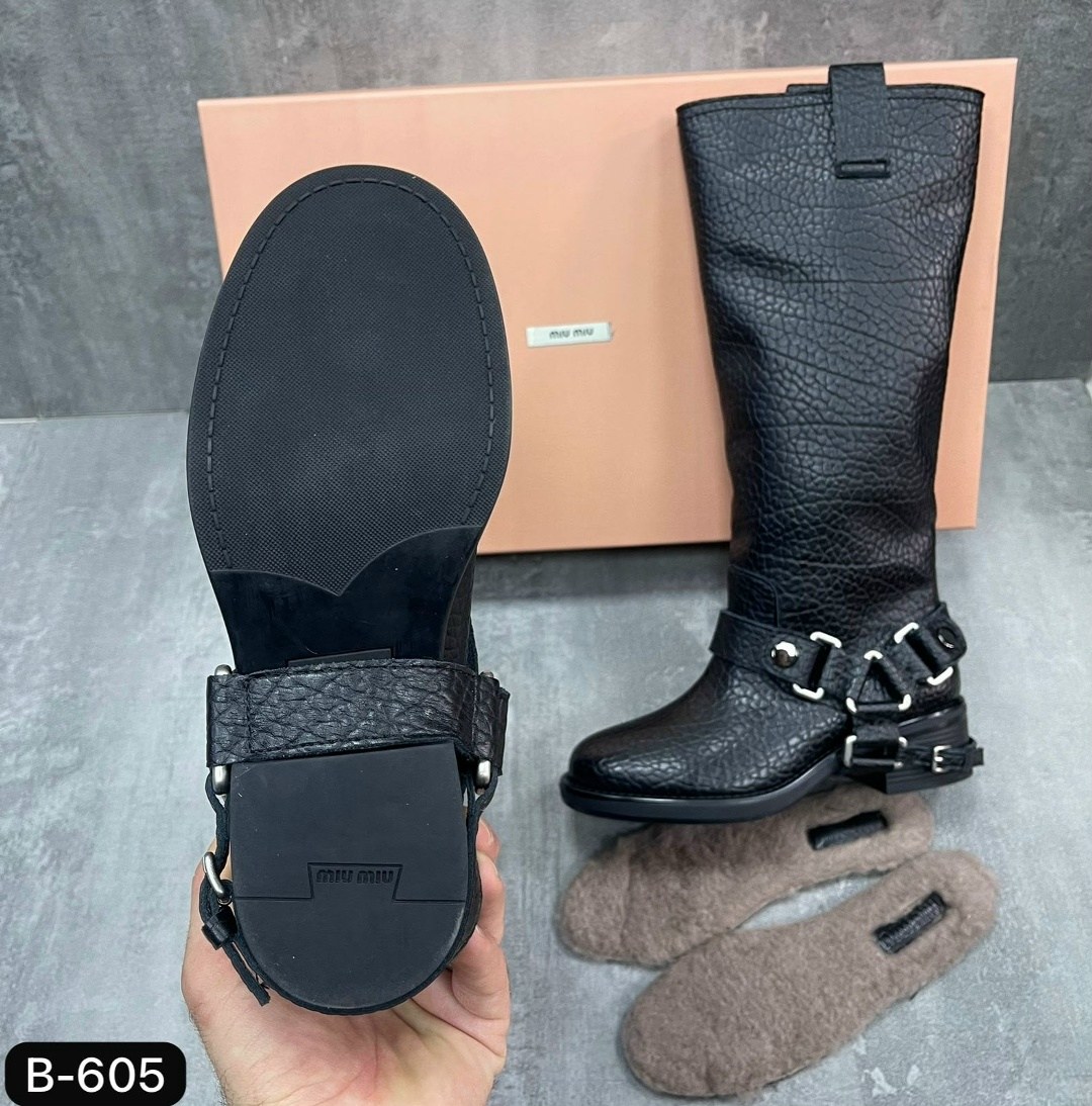 кожаные сапоги miu miu,сапоги miu miu,женские сапоги,,сапоги миу миу