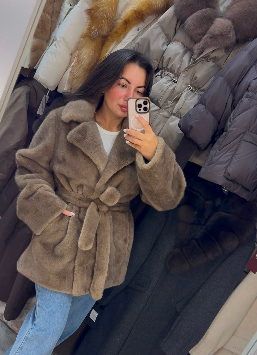 шуба искусственная экошуба из экомеха зима 2 в 1,норковая шуба,шуба,шубка,шуба искусственная