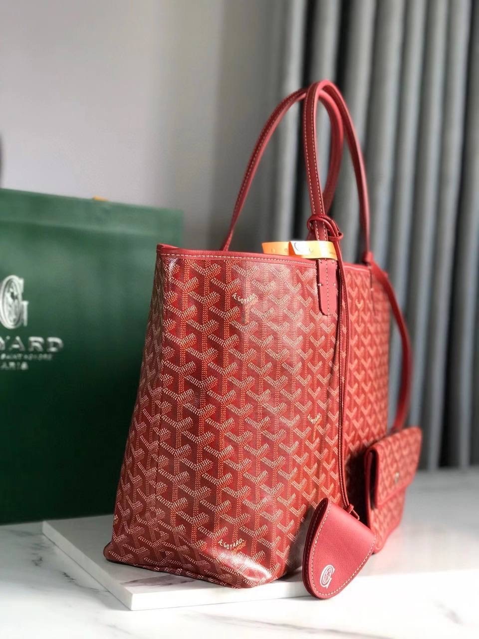 сумка красная,сумка goyard,женская сумка,сумка,модная сумка