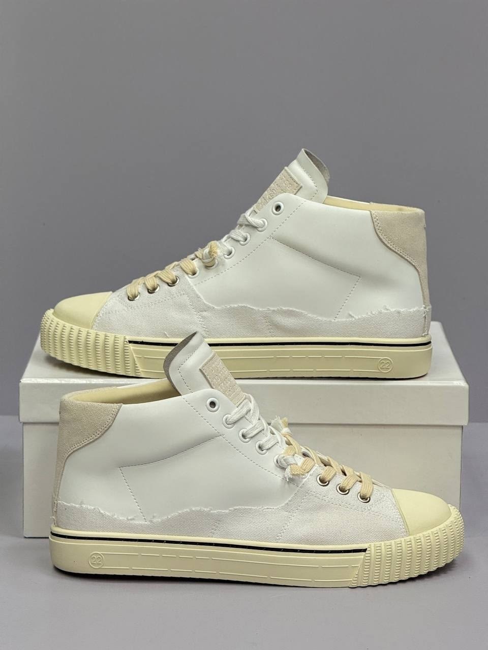 кеды maison margiela evolution,,высокие кроссовки,кеды maison margiela,оригинальные кроссовки