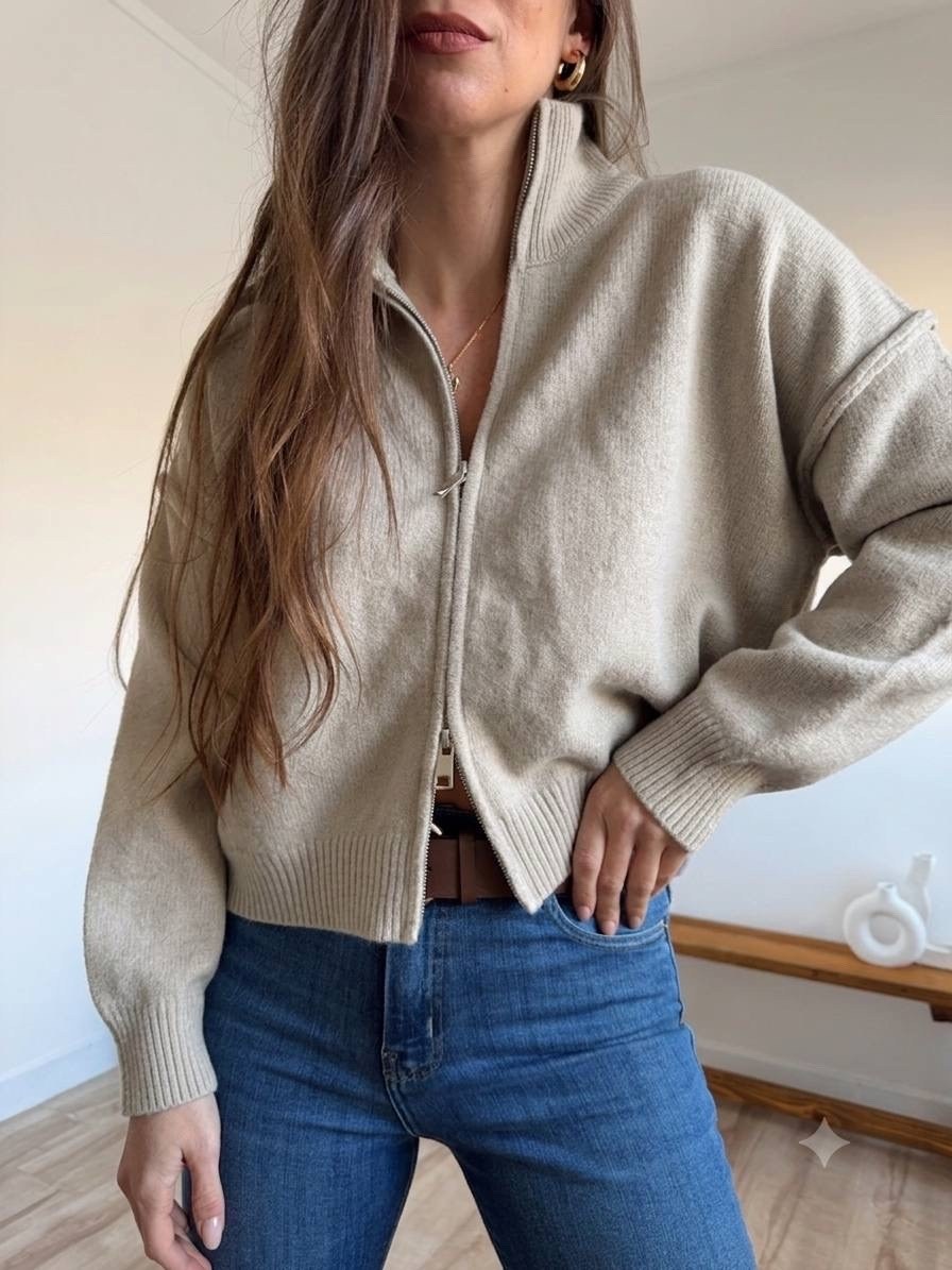 коричневый кардиган,трендовый джемпер на молнии dina style,женский вязаный кардиган,кофта на молнии теплая,кардиган кофта