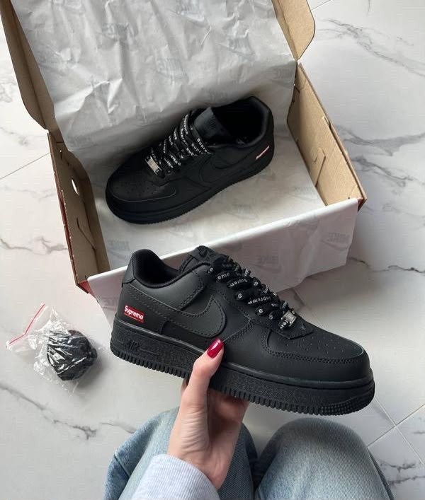 nike air force 1 low & supreme black,nike air force 1 supreme,nike air force 1 supreme black,air force 1 supreme,кроссовки nike air force 1 supreme