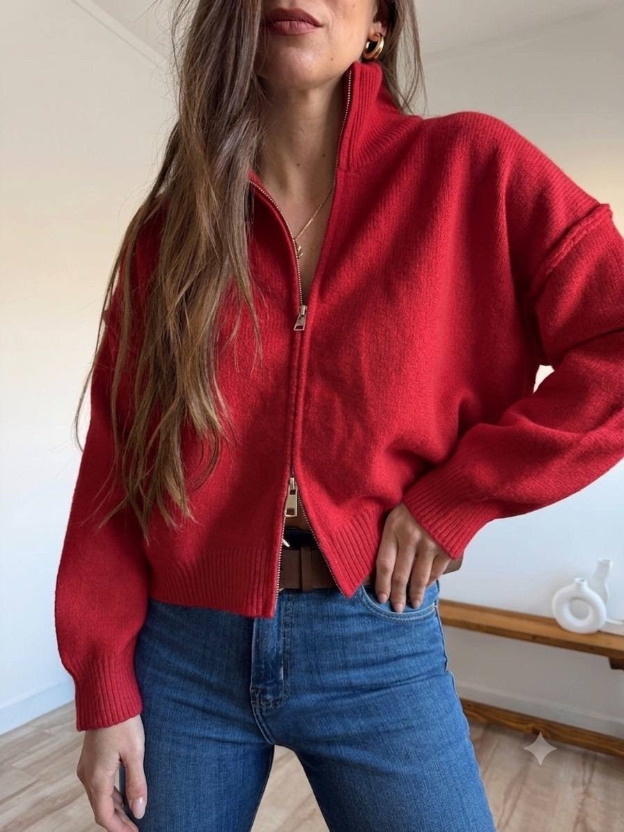 коричневый кардиган,трендовый джемпер на молнии dina style,женский вязаный кардиган,кофта на молнии теплая,кардиган кофта