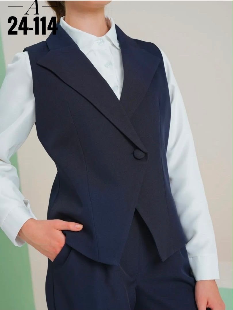 школьный костюм двойка с брюками палаццо и жилетом sheng yuan fashion,костюм школьный брючный с жилетом jutetti,брючный школьный костюм с жилетом blacknina,костюм брючный школьная форма для девочки pa