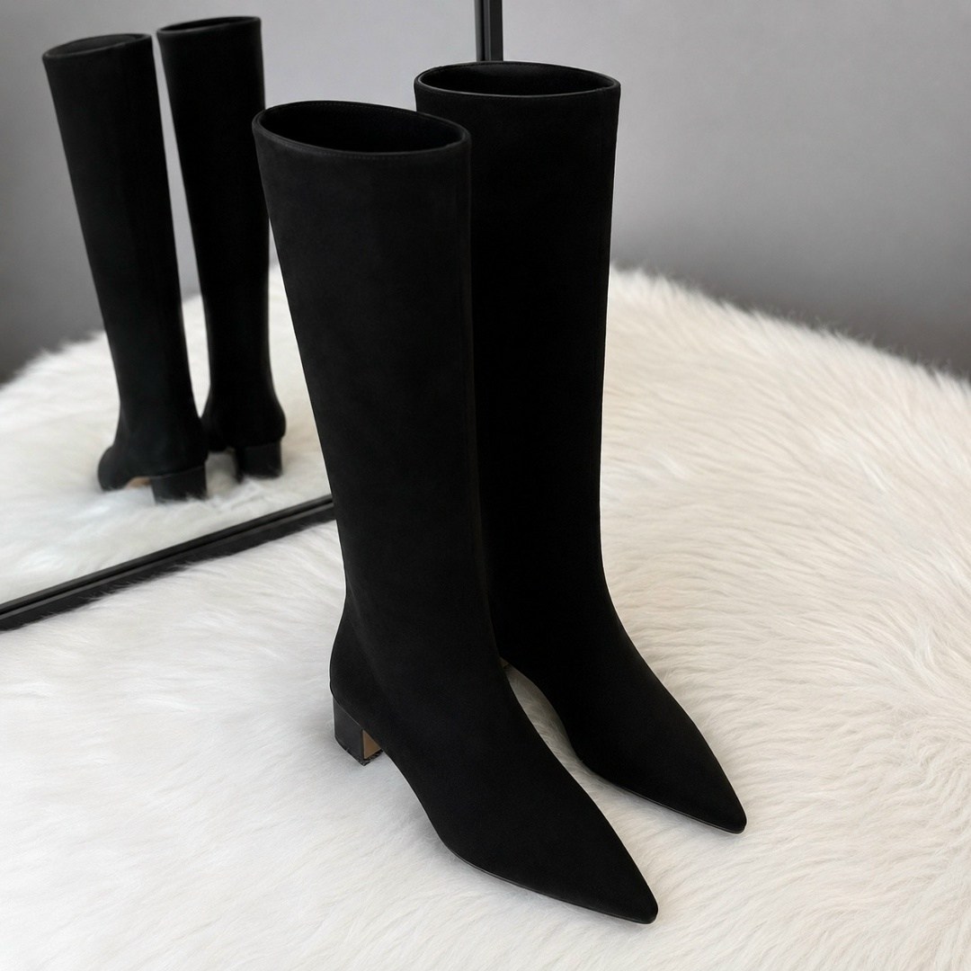 сапоги,высокие сапоги,женские сапоги,кожаные сапоги,topshop tara premium leather knee high heeled boots in black