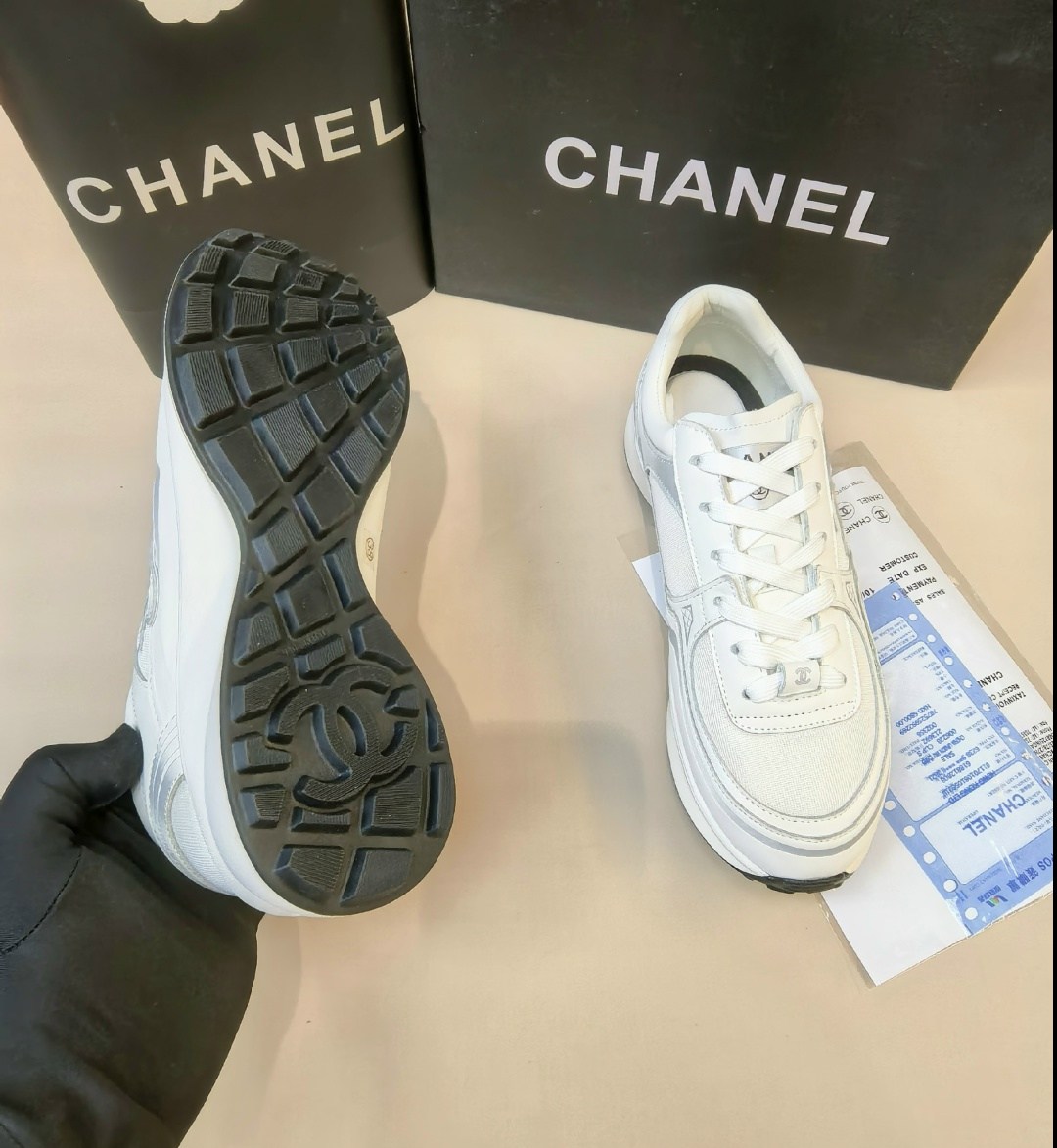кроссовки женские chanel,кроссовки chanel,chanel женские кожаные кроссовки chanel premium - white,chanel кроссовки серебристые,chanel shoes