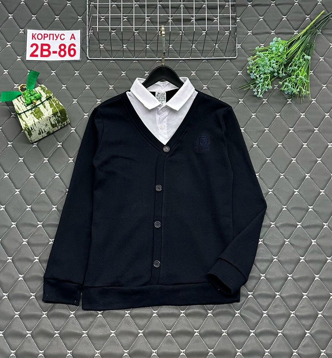 кофта школьная,кофта для школы,кофта обманка для мальчика,детская кофта,джемпер школьный