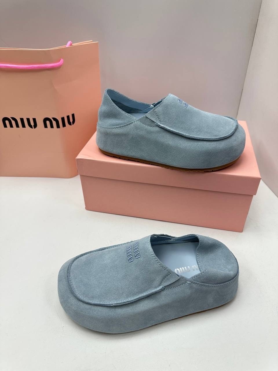 ,мюли miu miu,мюли замшевые, женская,лоферы miu miu арт лф48