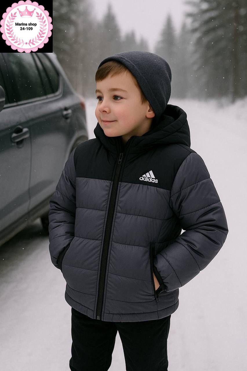 куртка зимняя,детская куртка зимняя,куртка утепленная для мальчиков adidas,adidas куртка,зимняя куртка adidas