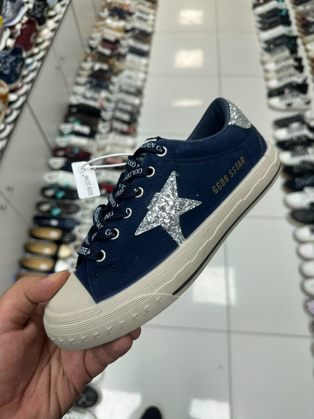 синие женские замшевые кеды hi star golden goose,кеды golden goose,замшевые кеды hi star golden goose deluxe brand,,кроссовки golden goose hi star classic синий