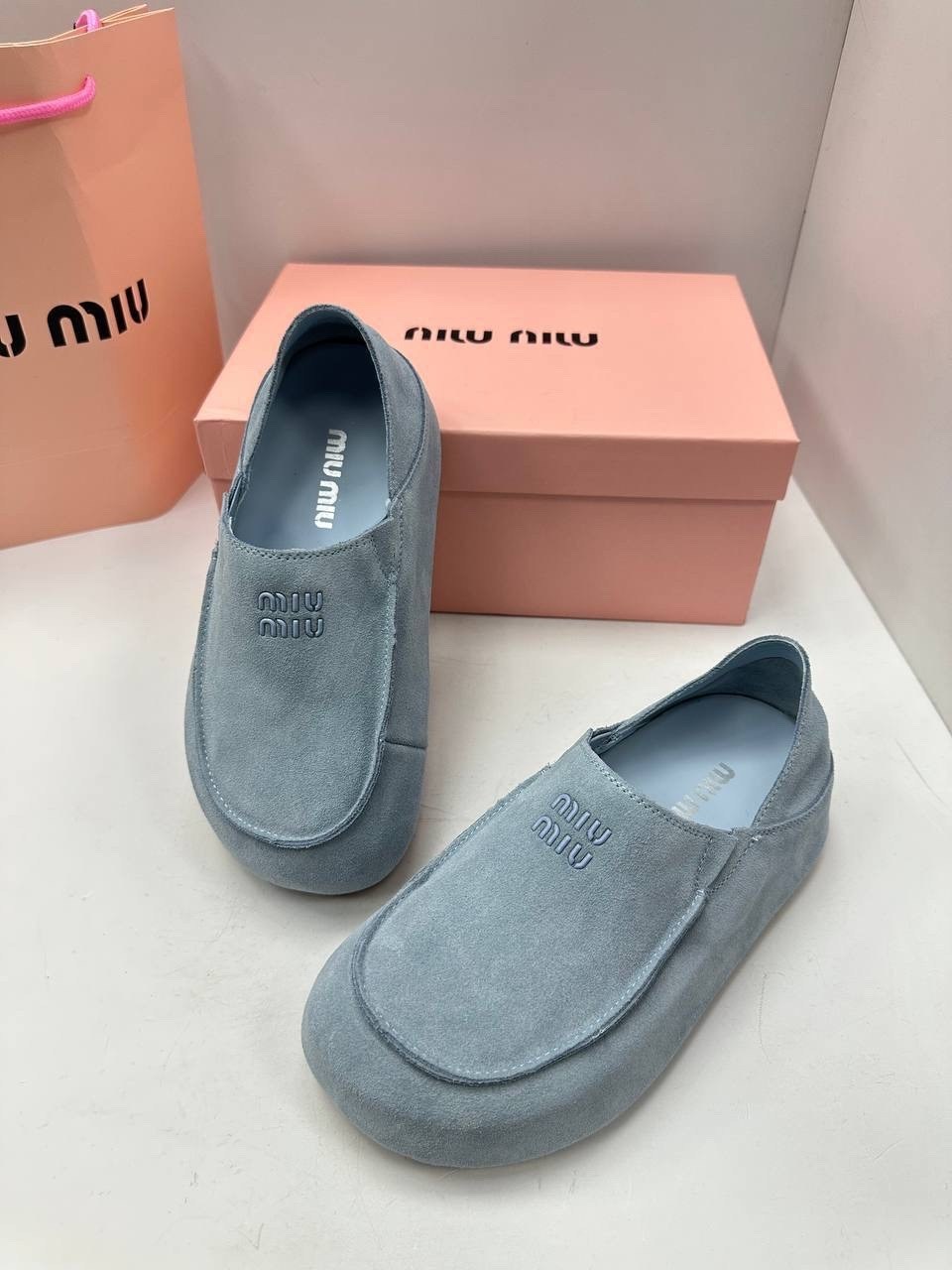 ,мюли miu miu,мюли замшевые, женская,лоферы miu miu арт лф48