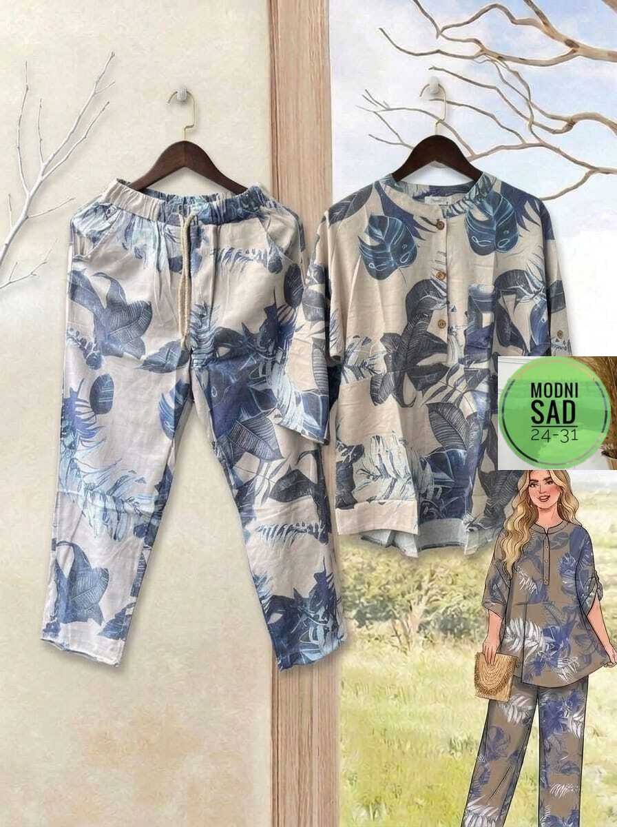 костюм женский,летние костюмы,костюм с принтом,брюки комплект,комплект женских
