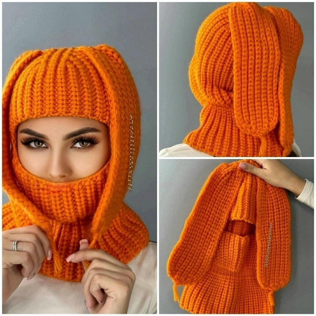 балаклава женская с ушками зайки вязаная,балаклава зайка вязаная,балаклава с ушками зайца вязаная,балаклава зимняя вязаная,балаклава вязаная