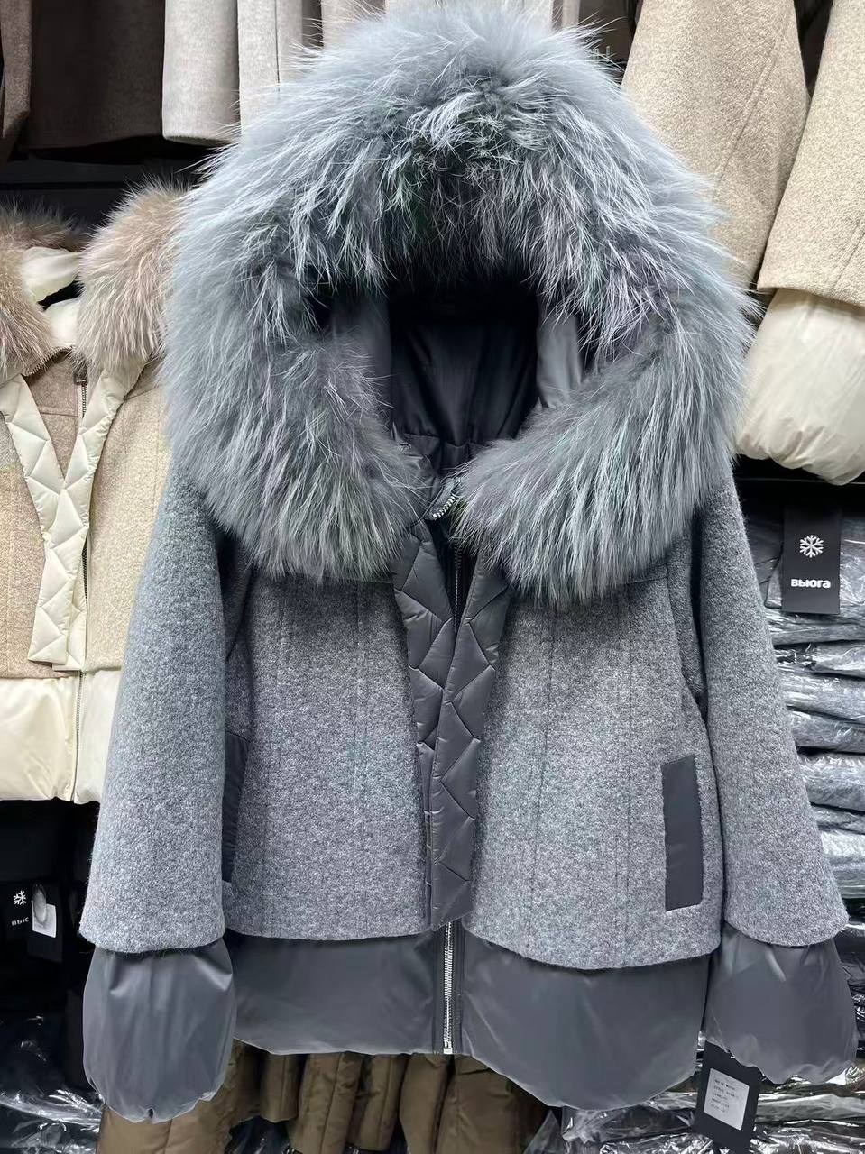 пуховик двусторонний,меховая куртка,куртка зимняя женская,пуховик с натуральным мехом,куртка с мехом