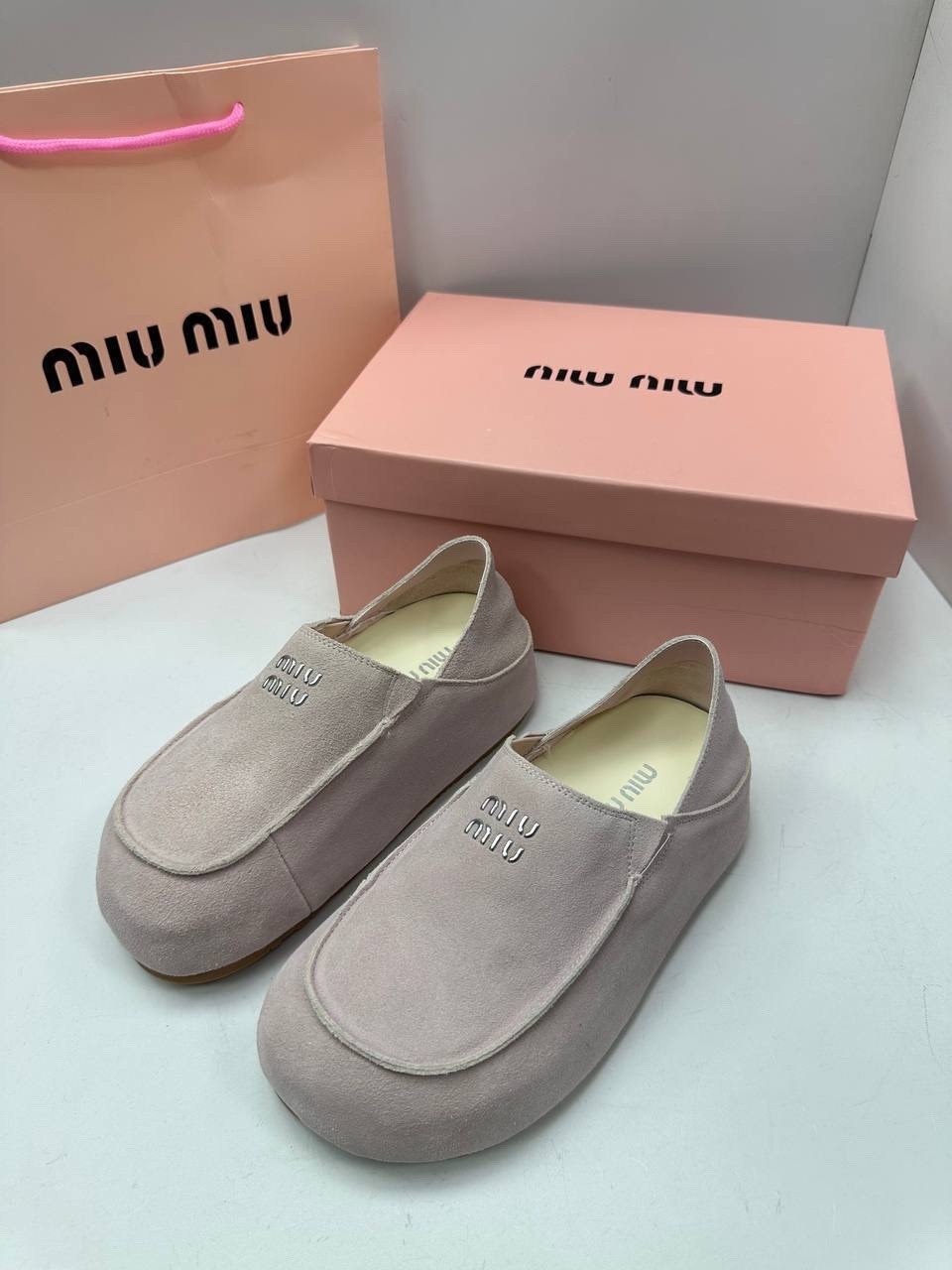 ,мюли miu miu,мюли замшевые, женская,лоферы miu miu арт лф48