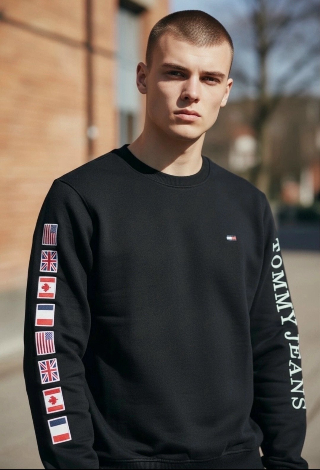 свитшот tommy hilfiger,свитшот мужской tommy hilfiger,свитшот мужская,мужская мода,tommy hilfiger свитшот черный
