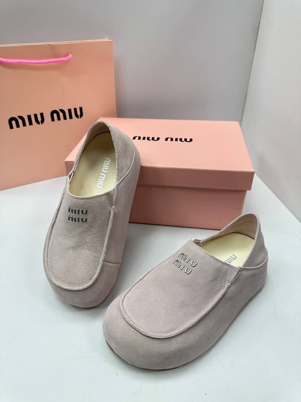 ,мюли miu miu,мюли замшевые, женская,лоферы miu miu арт лф48