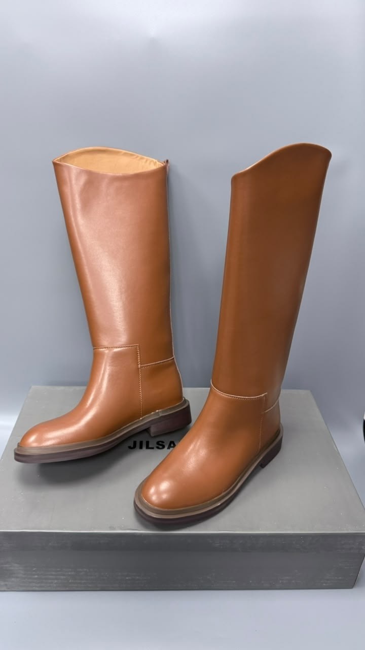 сапоги hermes,женские сапоги,кожаные сапоги,hermes женские кожаные сапоги premium brown,женские кожаные сапоги