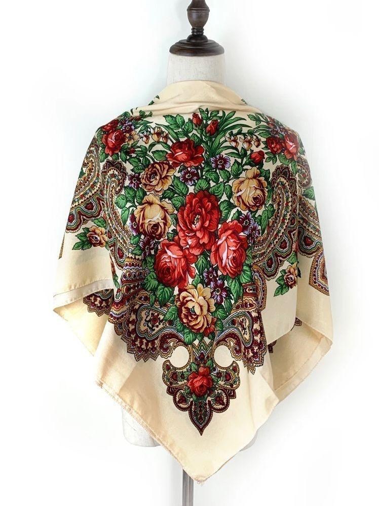 платки русские народные,женский платок,платок шерсть,платок красный,платок шаль