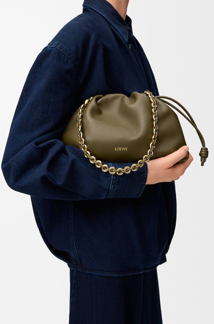 сумка,сумка loewe,коричневая кожаная сумка через плечо,кожаная сумка,женская сумка