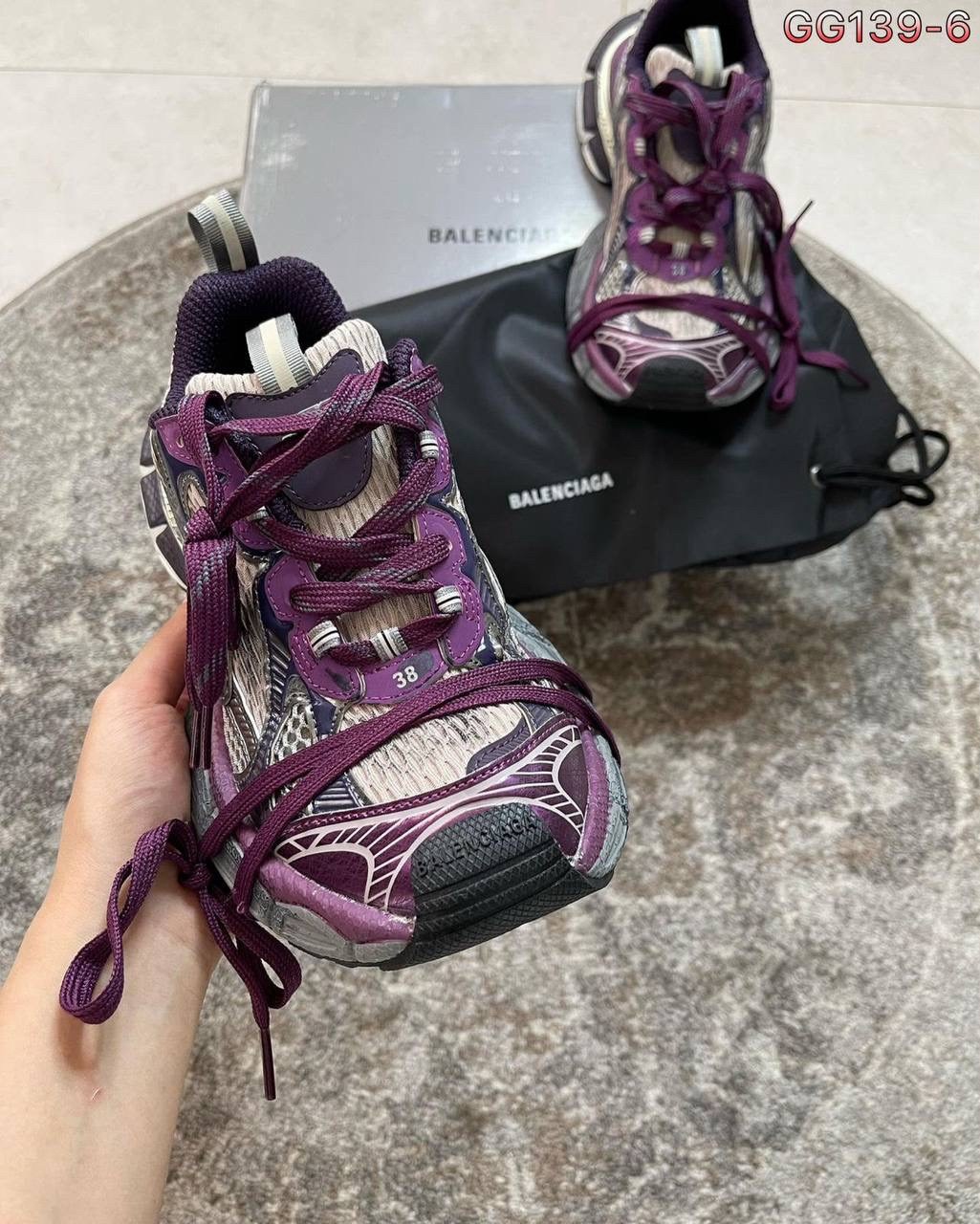 кроссовки женские balenciaga,balenciaga кроссовки,женские кроссовки balenciaga premium purple,кроссовки balenciaga 3xl,кроссовки balenciaga 3 xl