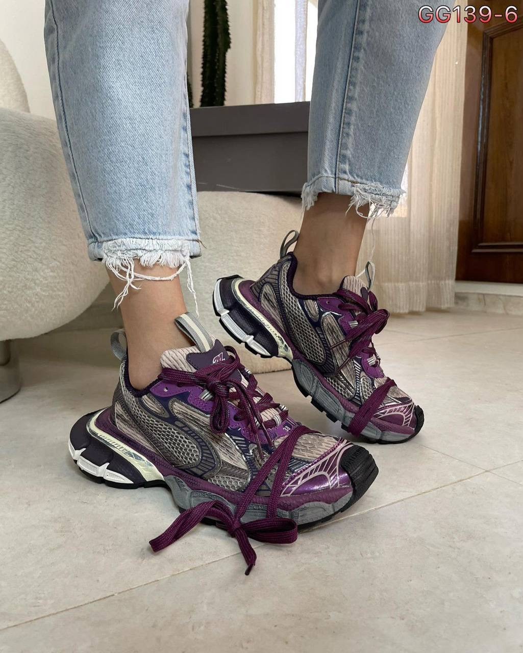 кроссовки женские balenciaga,balenciaga кроссовки,женские кроссовки balenciaga premium purple,кроссовки balenciaga 3xl,кроссовки balenciaga 3 xl
