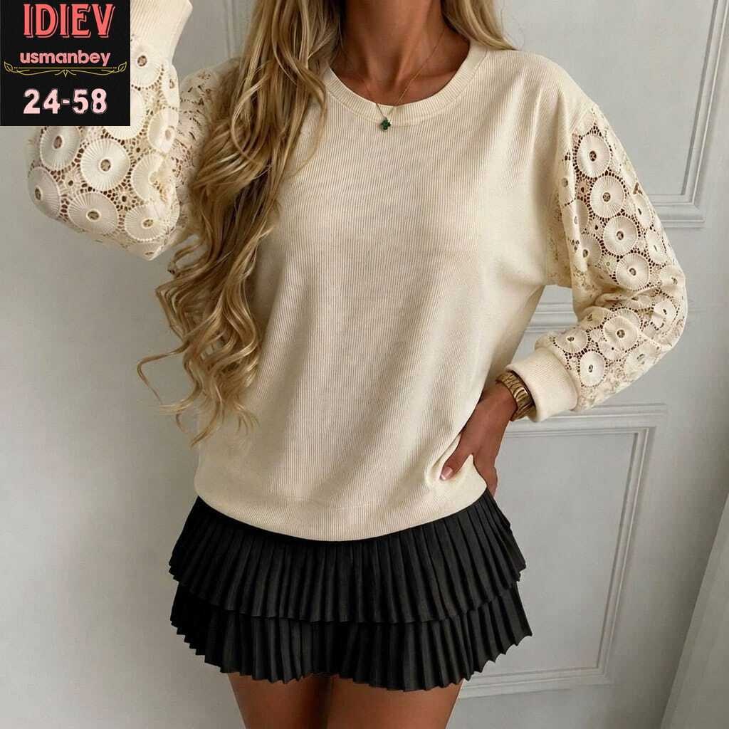 женские кофты,кофта,кофта для женщин,кофта с кружевными рукавами,кофта с гипюром