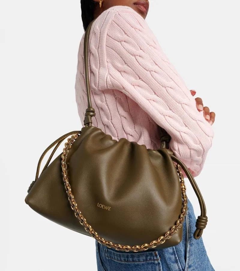 сумка,сумка loewe,коричневая кожаная сумка через плечо,кожаная сумка,женская сумка