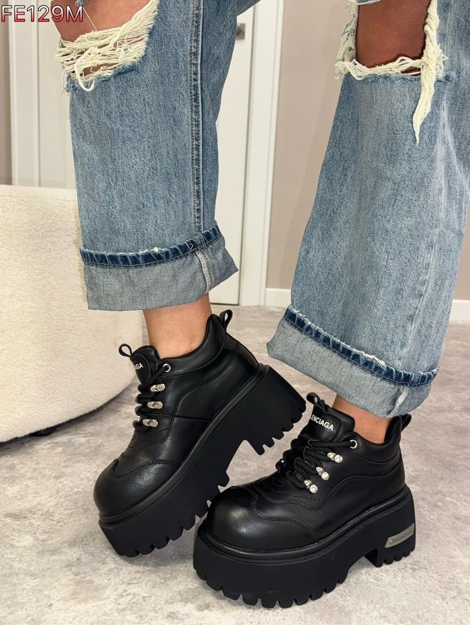 ,ботинки balenciaga,ботинки на низкой подошве, женская,ботинки на платформе