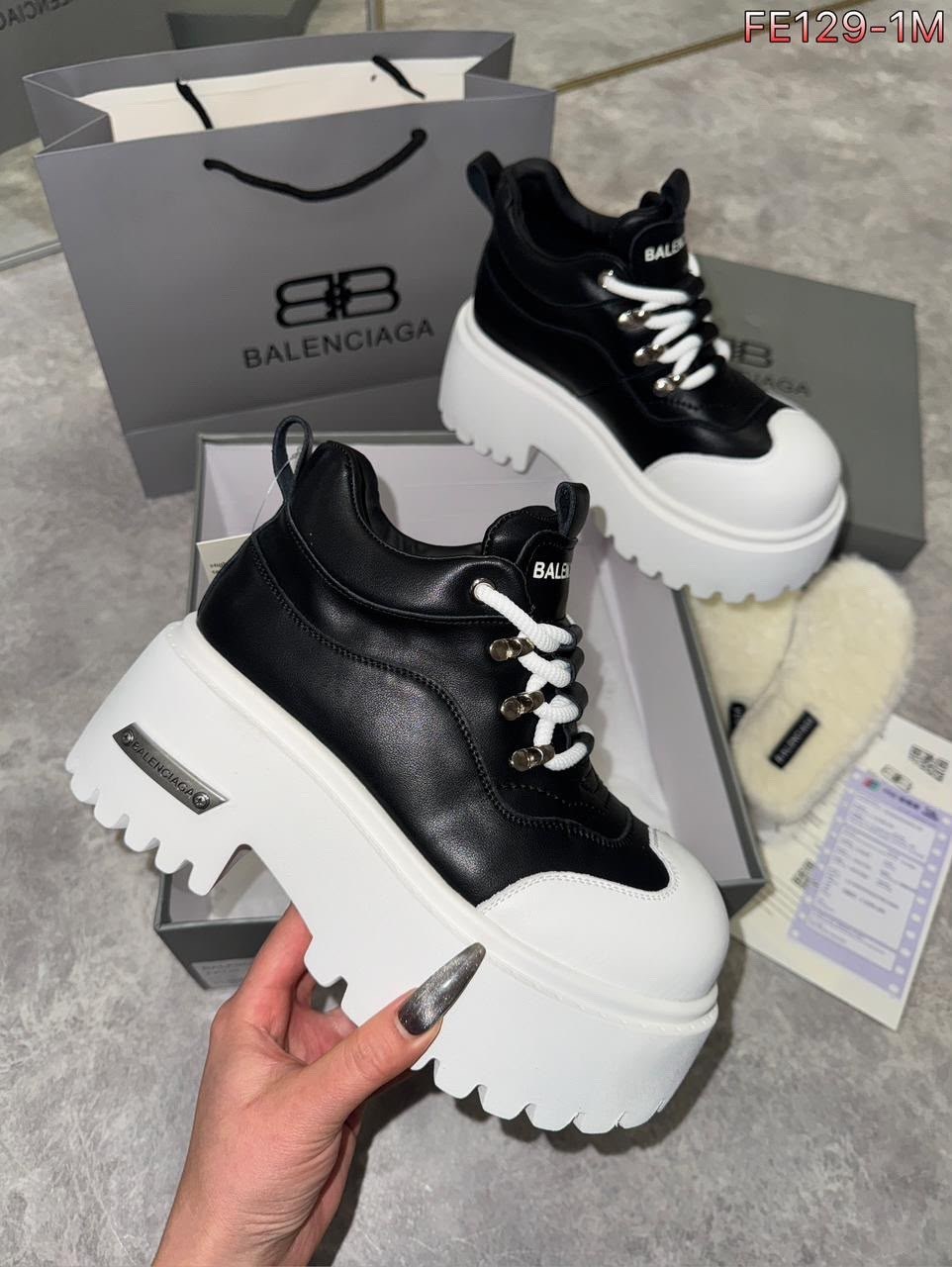 ,ботинки balenciaga,ботинки на низкой подошве, женская,ботинки на платформе