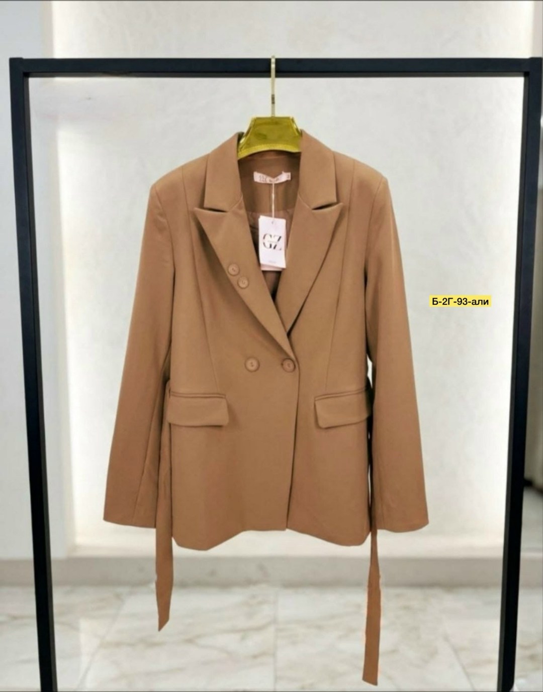 женский пиджак,пиджак прямой grace collection,пиджак,пиджак и жакет,жакет с поясом