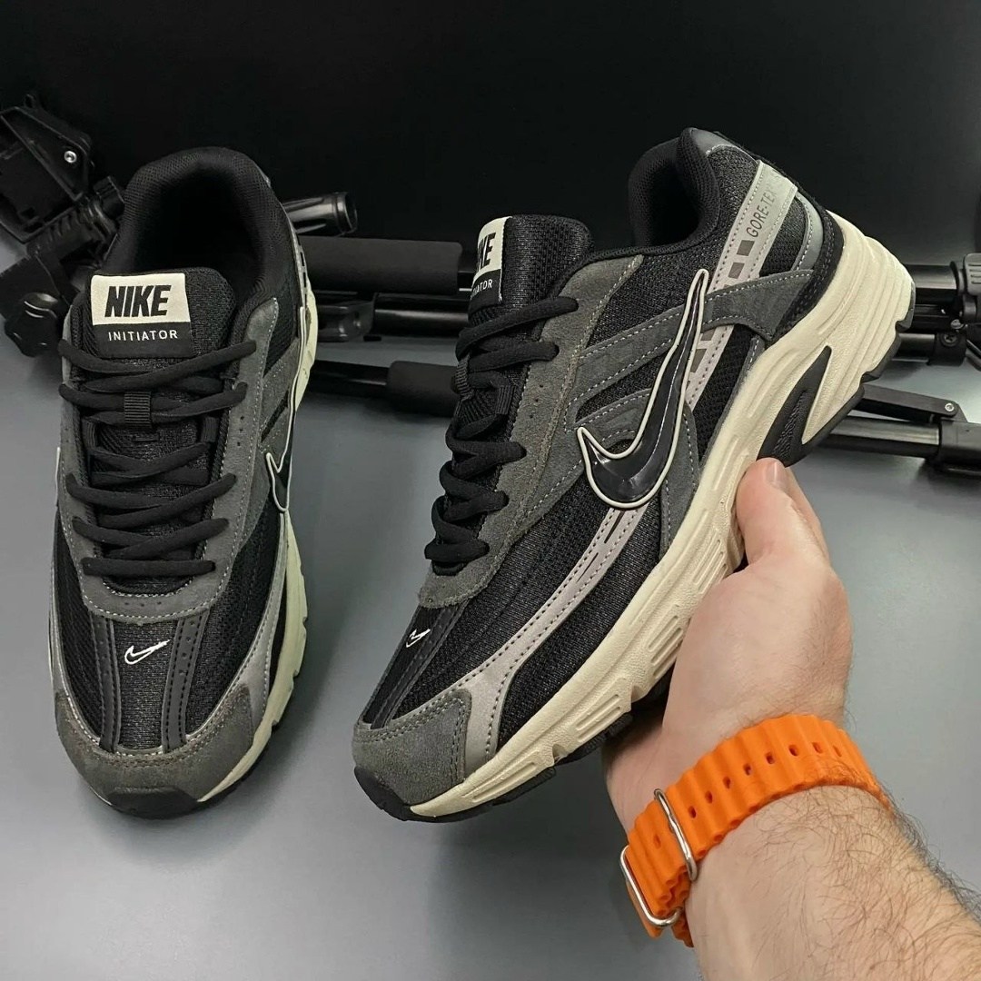 кроссовки nike initiator,кроссовки nike initiator black and silver,кроссовки nike initiator 'anthracite cool grey',кроссовки мужские nike initiator графитовые ib3083-001,мужские кроссовки nike