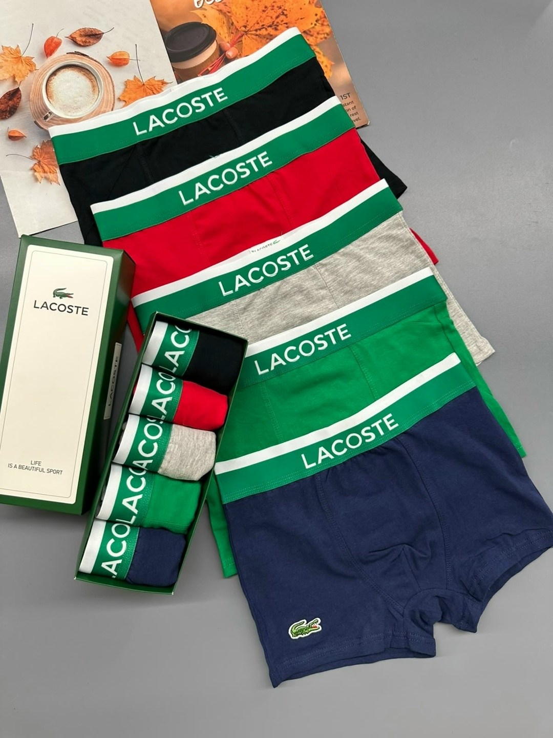 набор трусов lacoste,трусы мужские lacoste,комплект трусов боксеры lacoste,комплект трусов мужских lacoste lac3 в ассортименте 52-54,трусы lacoste