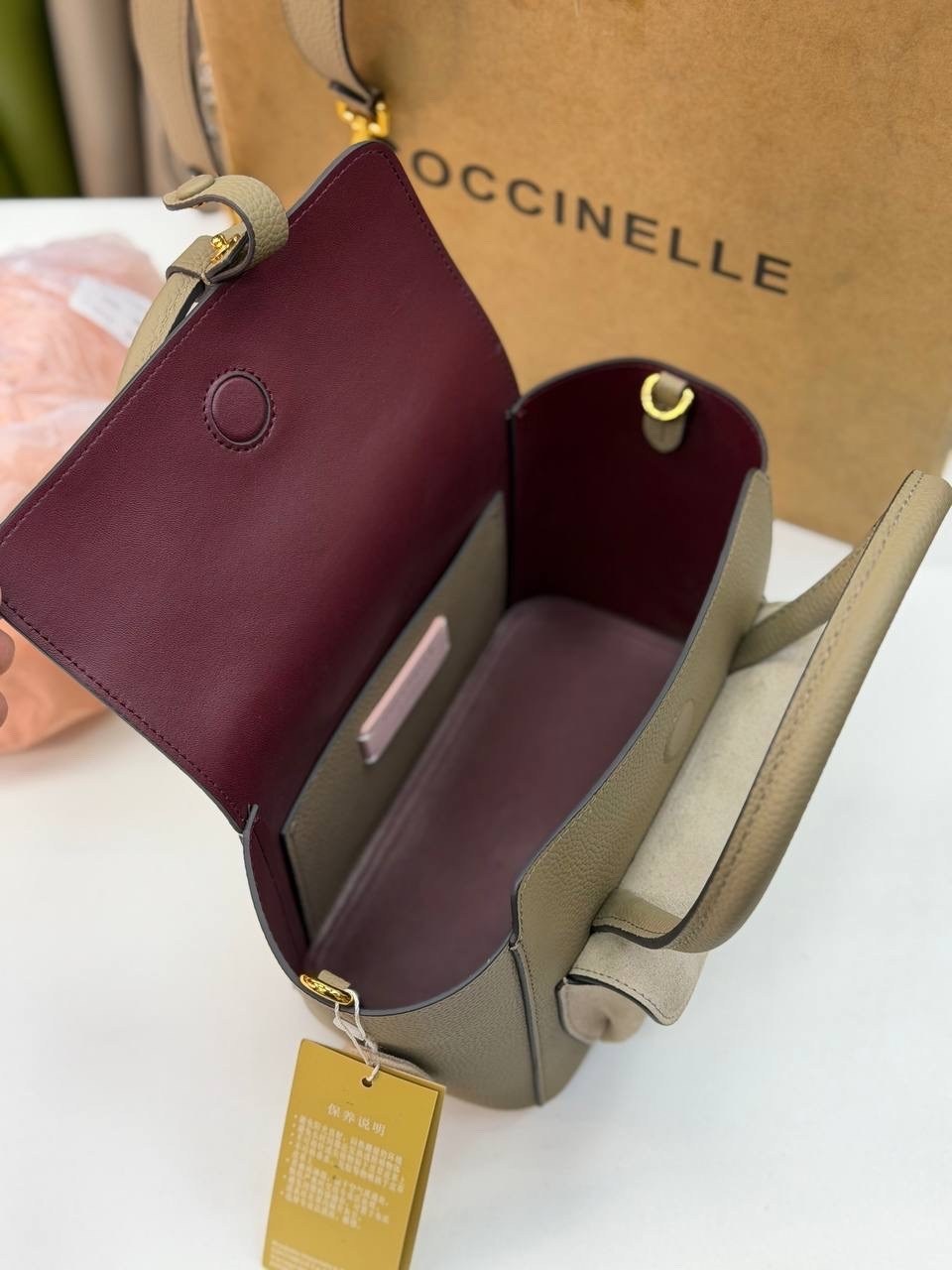 сумка coccinelle,сумка женская coccinelle,сумка,сумка coccinelle b14 mini пудровая,coccinelle b14 графит