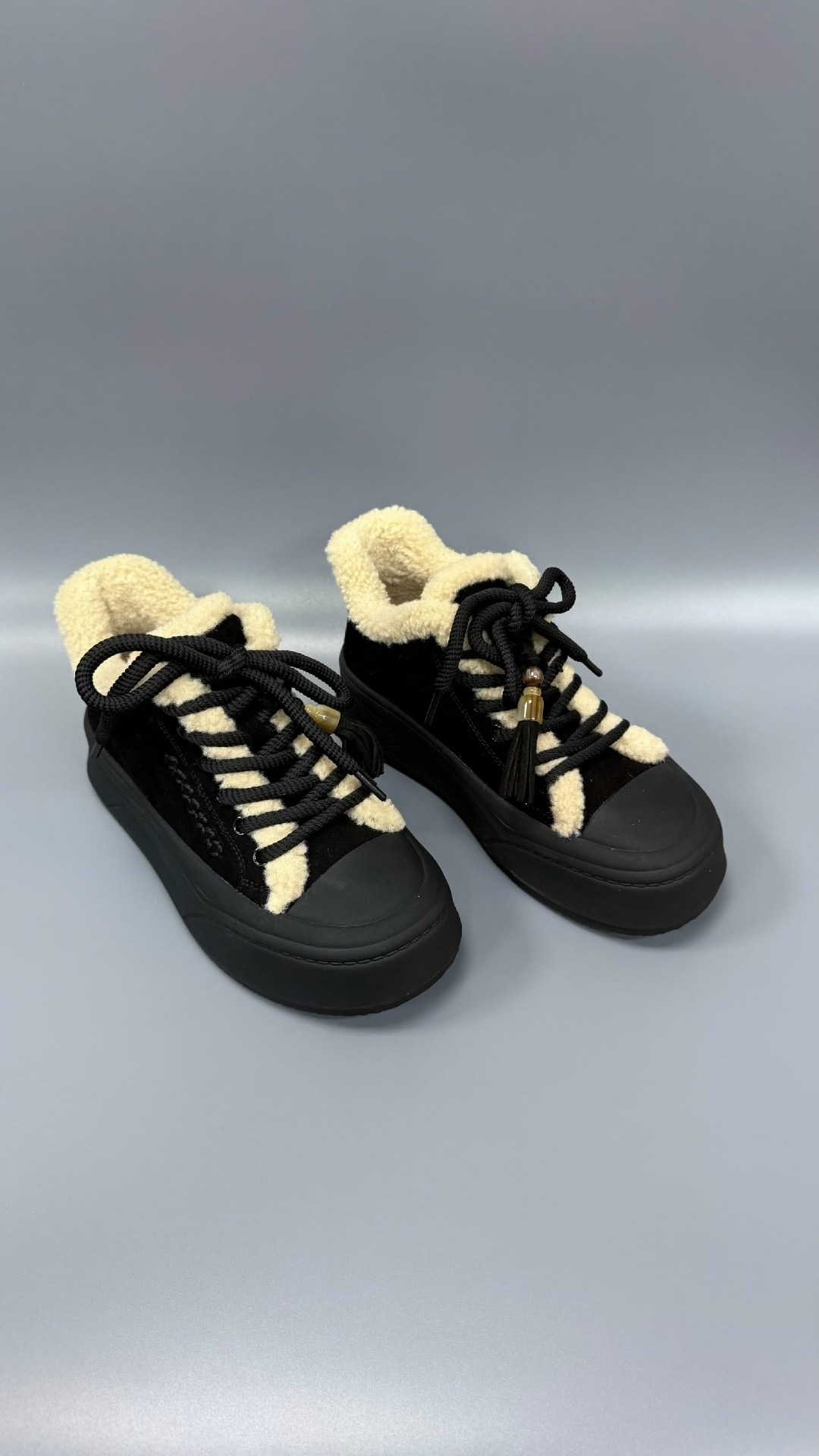 ,кеды inuikii shearling черный,кеды с мехом,кеды женски,кеды женские ash 9ah.ah130588.s черные 39 ru