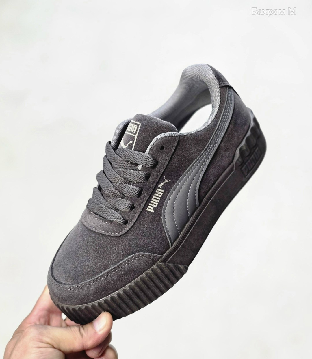 кеды пума женские замшевые на толстой подошве,кроссовки puma suede creepers,кеды пума женские черные замшевые,,пума кеды