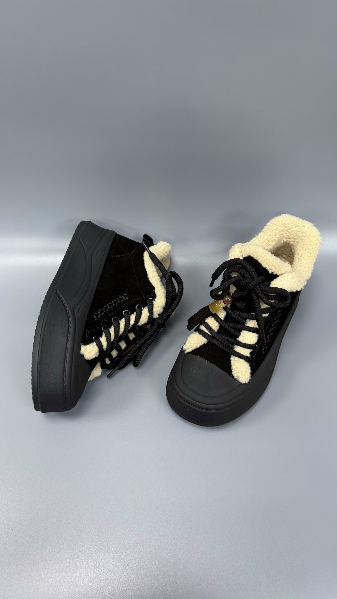 ,кеды inuikii shearling черный,кеды с мехом,кеды женски,кеды женские ash 9ah.ah130588.s черные 39 ru