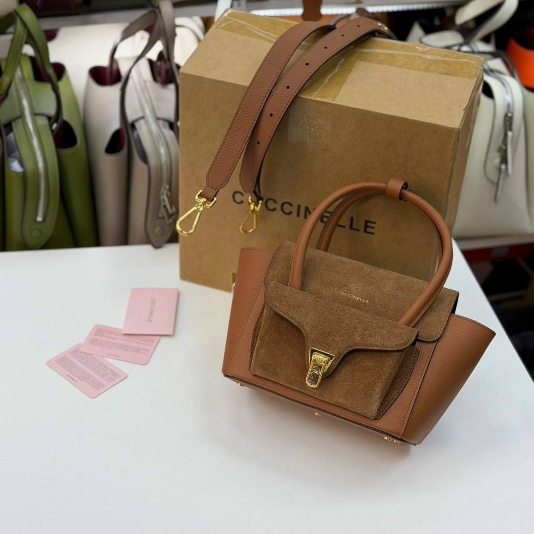 сумка coccinelle,сумка женская coccinelle,сумка,сумка coccinelle b14 mini пудровая,coccinelle b14 графит