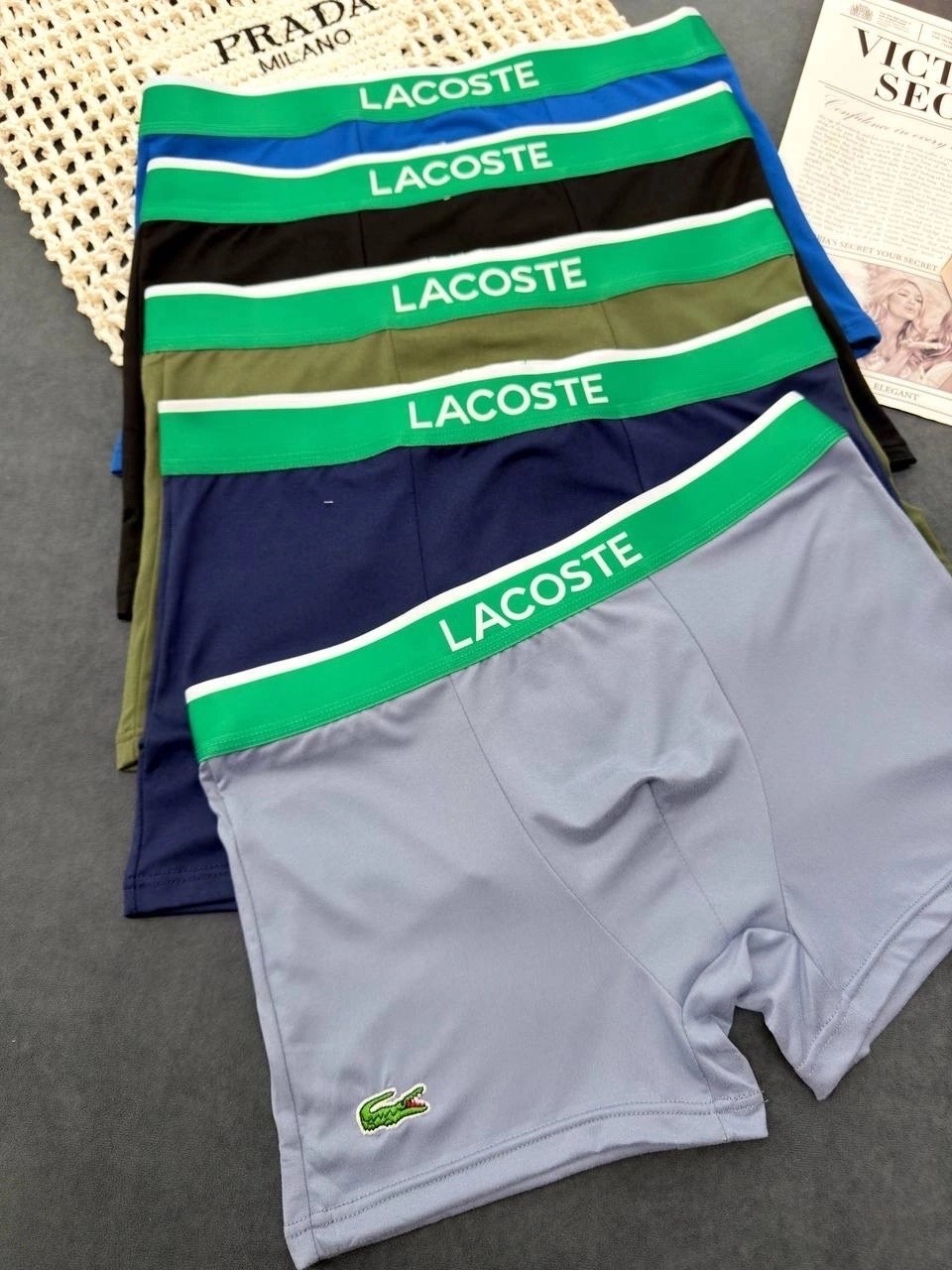 набор мужских трусов lacoste,трусы мужские lacoste,трусы lacoste,набор трусов lacoste,трусы мужские боксеры набор 5 шт lacoste