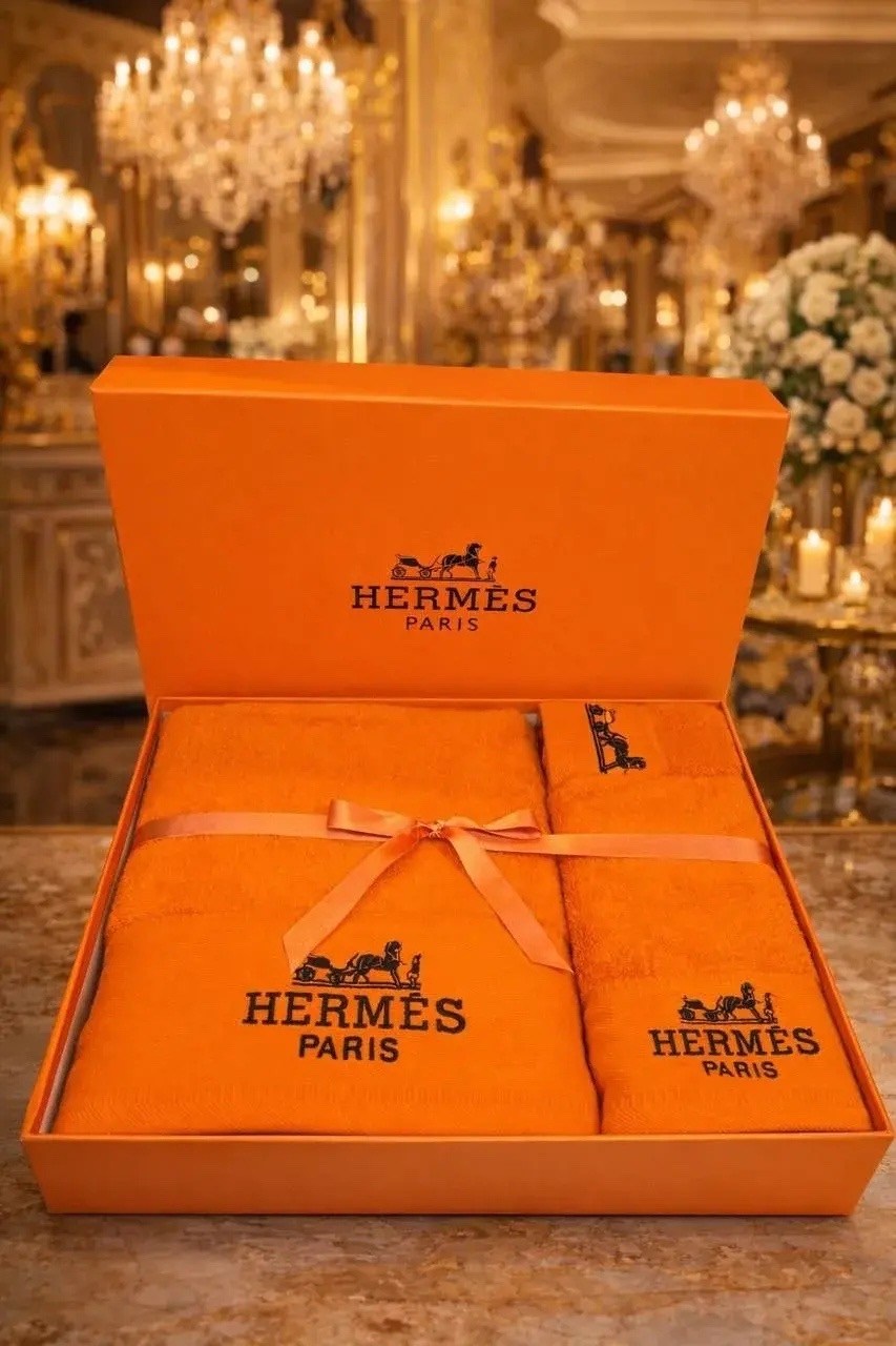 полотенца hermes,подарочное полотенце hermes paris,набор полотенец hermes в коробке,полотенце махровое "hermes" 3 шт серое,полотенце для ванной hermes